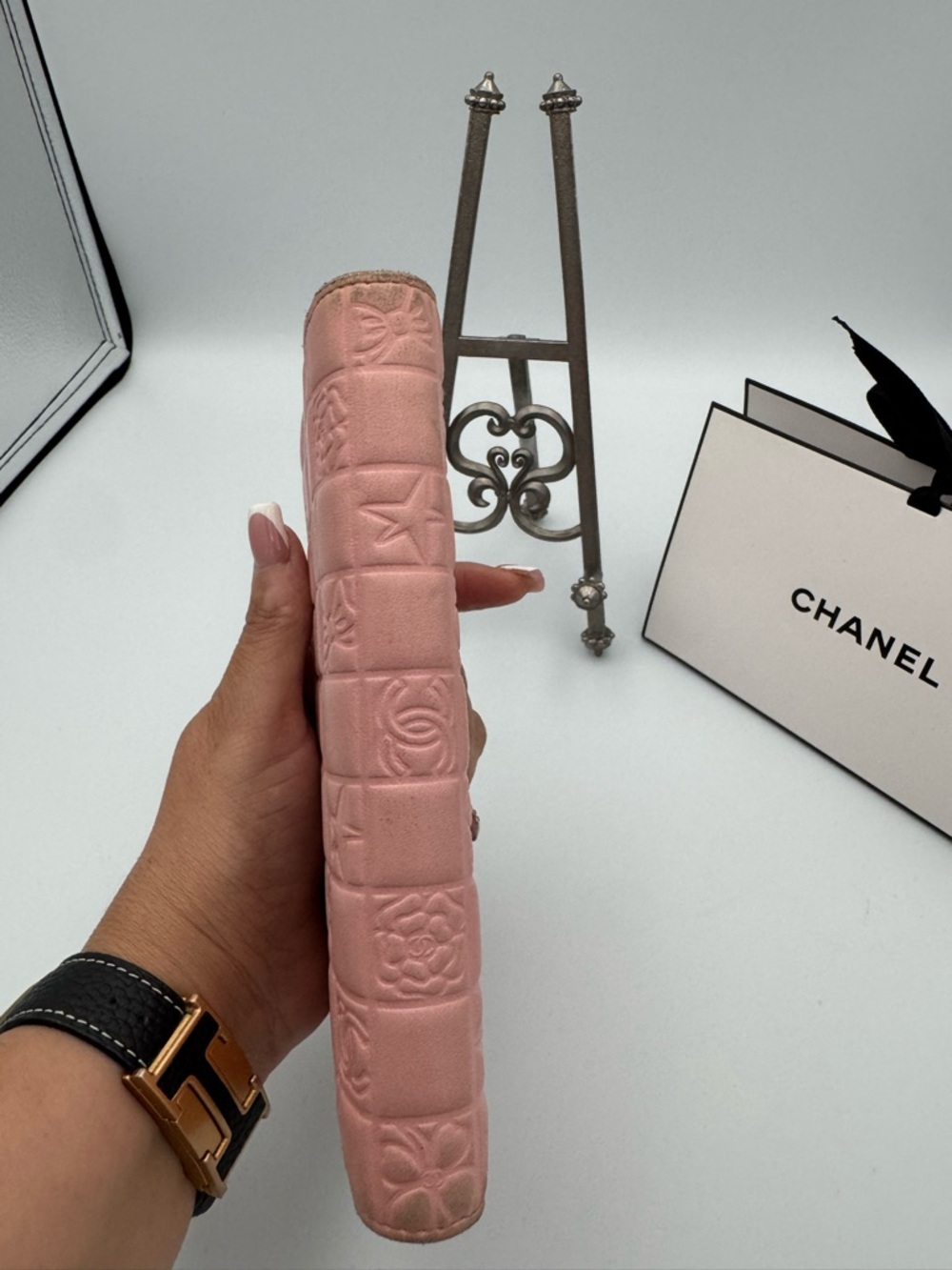 Chanel Pink Quilted Lambskin Leather Lucky Symbols Wallet - Picture 11 of 14